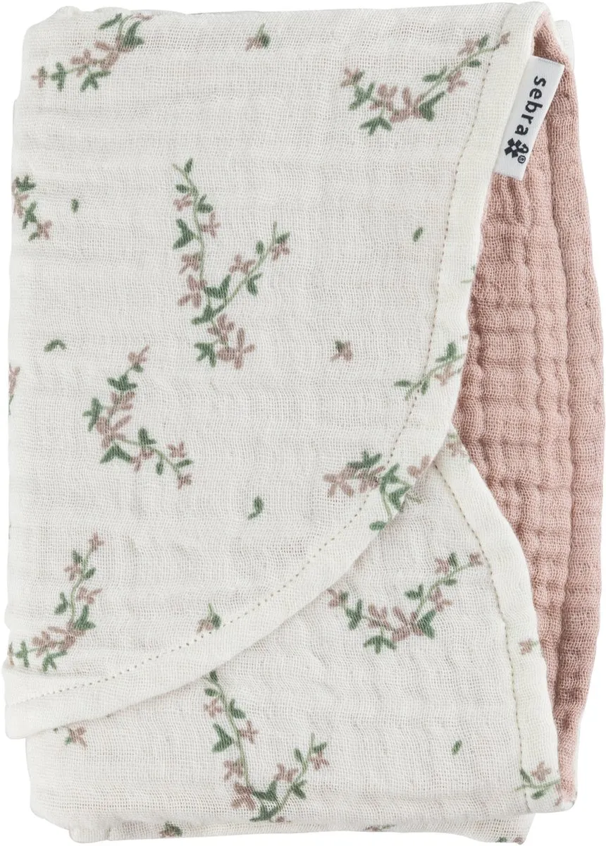 Sebra Changing Mat Towels 2-Pack - Muslin - Roze