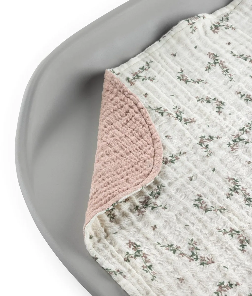 Sebra Changing Mat Towels 2-Pack - Muslin - Roze