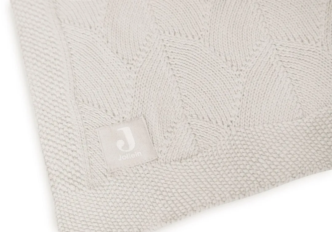 Jollein Deken Ledikant 100x150cm Shell Knit - Nougat