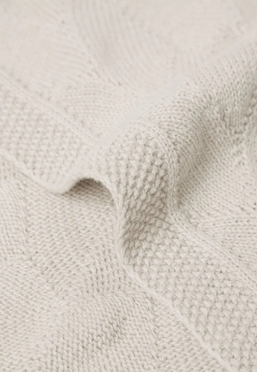 Jollein Deken Ledikant 100x150cm Shell Knit - Nougat