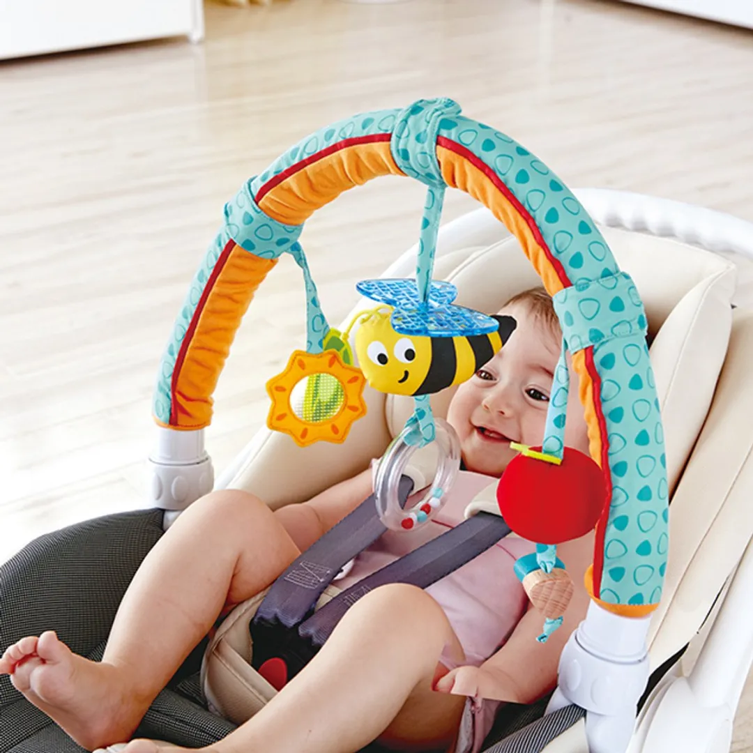 Hape Speelboog met Bijtring - Blauw/ Oranje