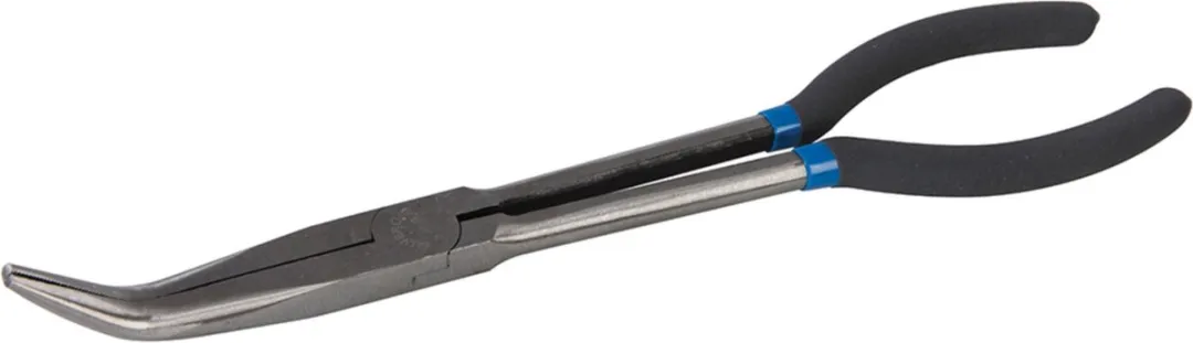 Silverline Langbektang Gebogen 280mm - Chroom Vanadium