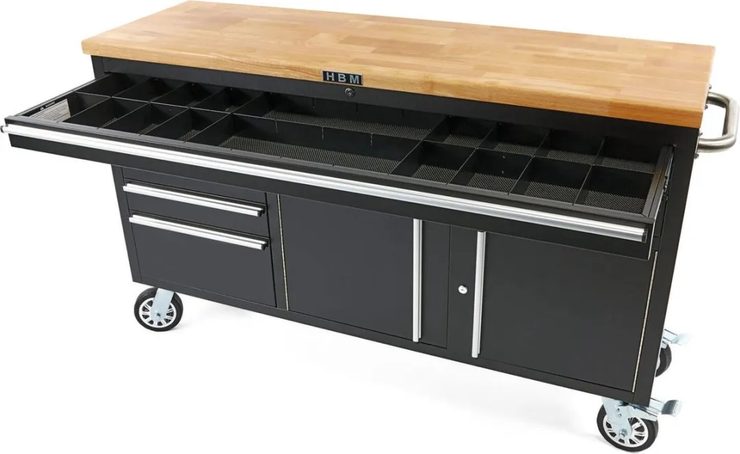 HBM Machines Gereedschapswagen 170cm - 5 Lades - Zwart
