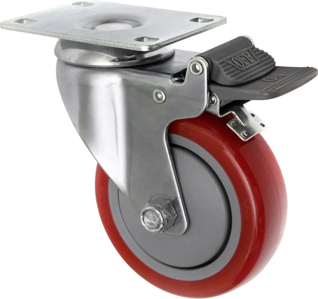 TOOLCRAFT TO-5137956 Zwenkwiel 100mm - 125kg - met parkeerrem
