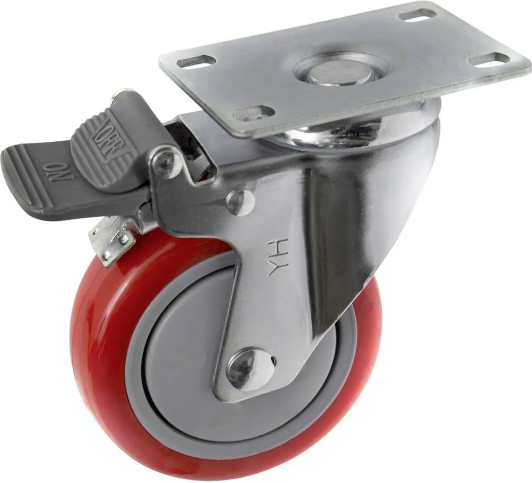 TOOLCRAFT TO-5137956 Zwenkwiel 100mm - 125kg - met parkeerrem