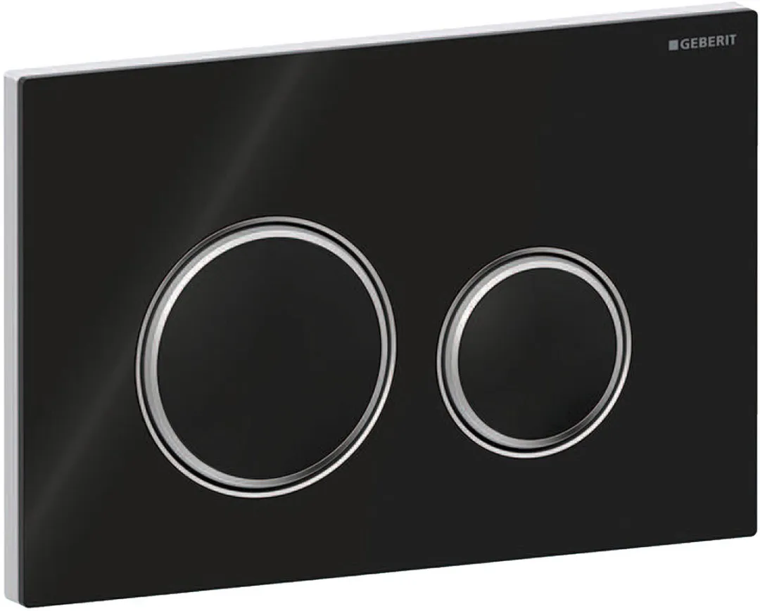 Geberit Sigma21 - Toilet bedieningspaneel, zwart glas/chroom 115.884.SJ.1