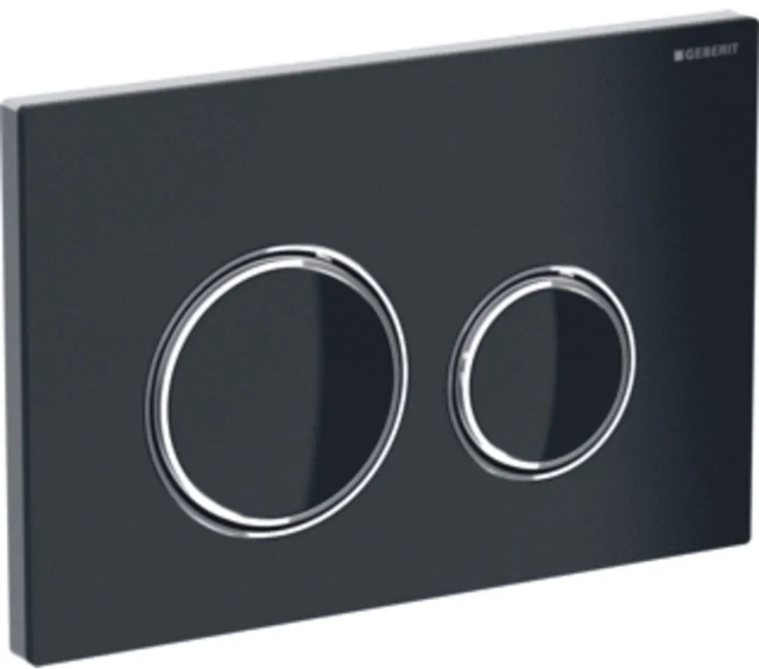 Geberit Sigma21 - Toilet bedieningspaneel, zwart glas/chroom 115.884.SJ.1