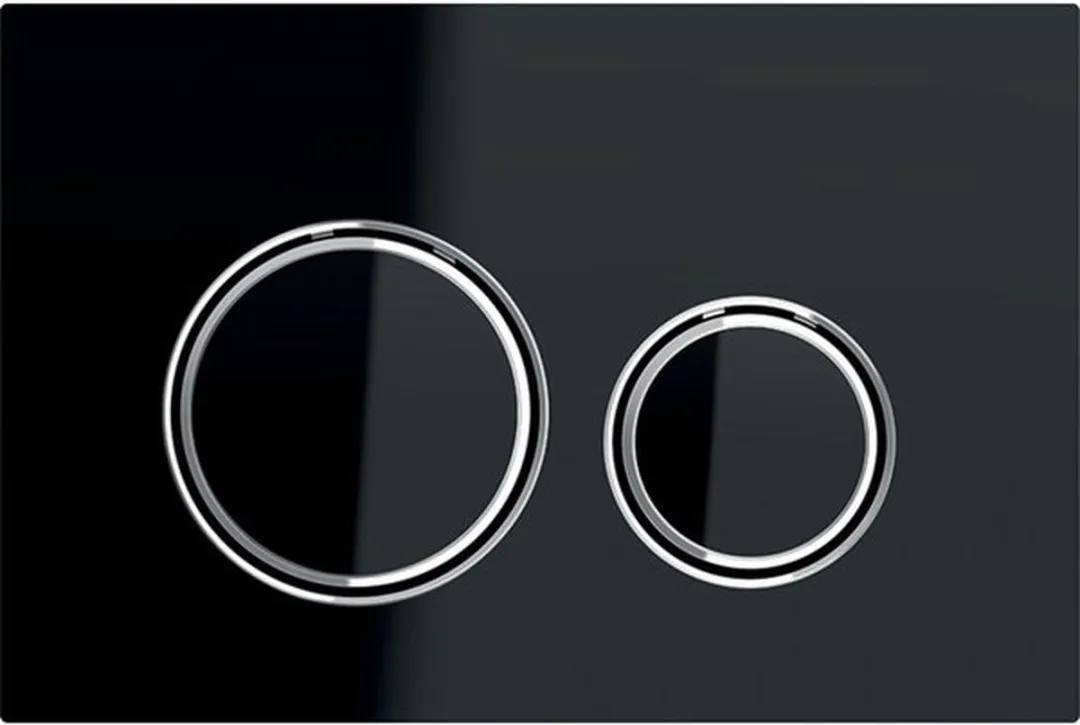 Geberit Sigma21 - Toilet bedieningspaneel, zwart glas/chroom 115.884.SJ.1