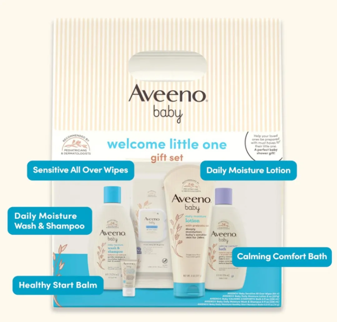 Aveeno Baby Welcome Little One Cadeauset - 5 Stuks