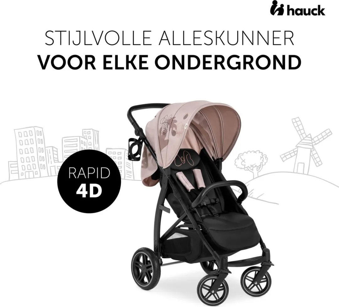 Hauck Rapid 4D Buggy Minnie Mouse Rose