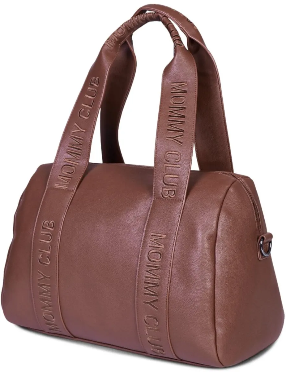 Childhome Mommy Bag Verzorgingstas – Signature Bruin – Luiertas – Inclusief Verzorgingsmatje & Draagriem