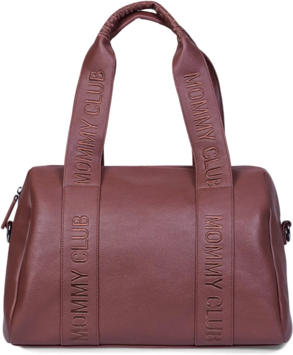 Childhome Mommy Bag Verzorgingstas – Signature Bruin – Luiertas – Inclusief Verzorgingsmatje & Draagriem