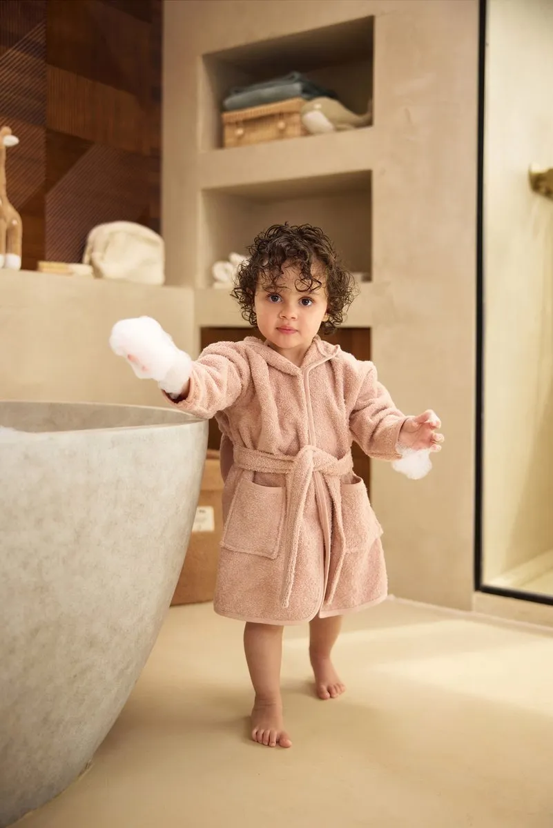 Jollein Baby Badjas Badstof 3-4 Jaar - Wild Rose