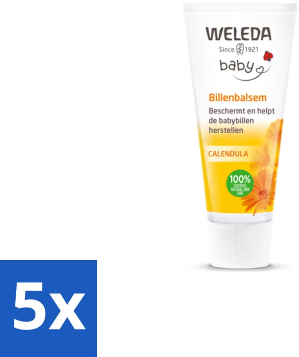 WELEDA - Billenbalsem - Baby Calendula - 30 ml - Bulkverpakking - 5 stuks