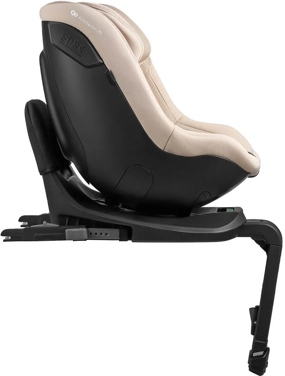 Kinderkraft I-GUARD PRO Autostoel – 61-105 cm – i-Size – Met Isofix – 360° Draaibaar – Beige