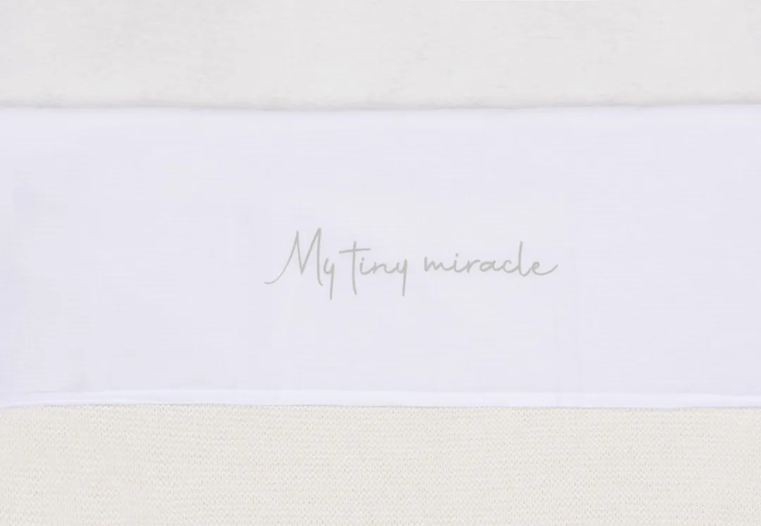 Jollein Baby Laken Wieg 75x100cm My Tiny Miracle - Olive Green