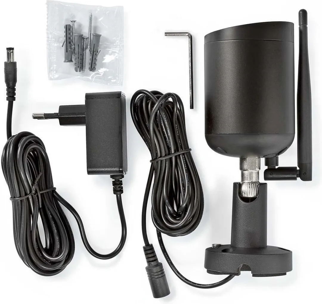 Nedis SmartLife WIFICO40CBK Buiten IP-Camera - Full HD 1080p - IP65 - Zwart