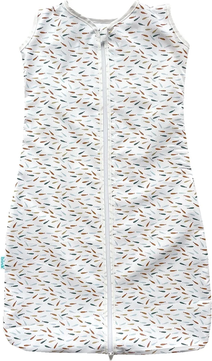 BINK Bedding Zomerslaapzak Fish Naturel 70cm