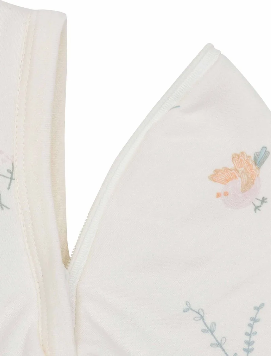Jollein Baby Slaapzak Winter Lovely Birds 110cm - Afritsbare mouw