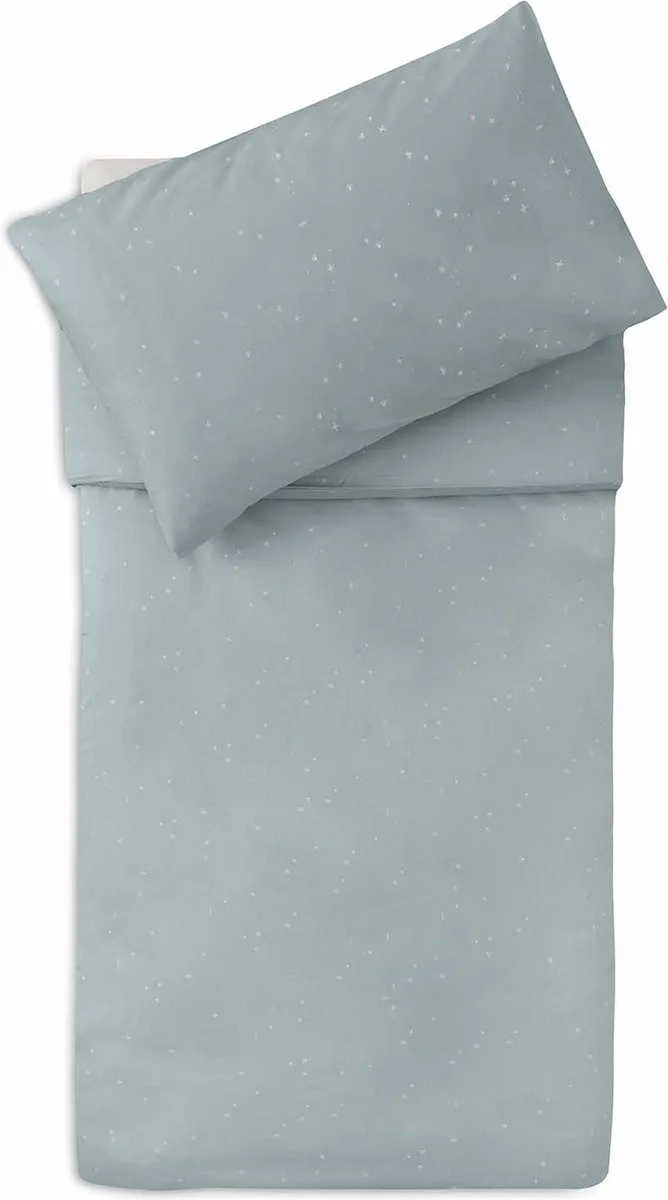 Jollein Dekbedovertrek Twinkling Sea Green 100x140cm