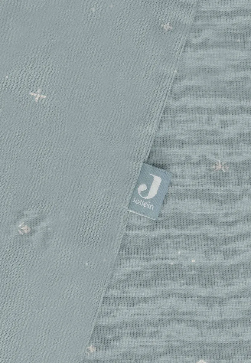 Jollein Dekbedovertrek Twinkling Sea Green 100x140cm