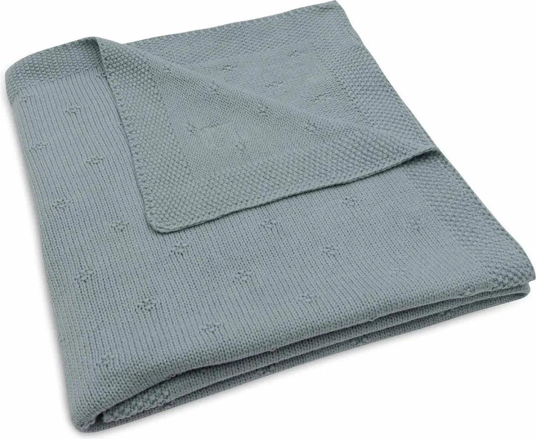 Jollein Deken Ledikant 100x150cm Cosy Knit Sea Green