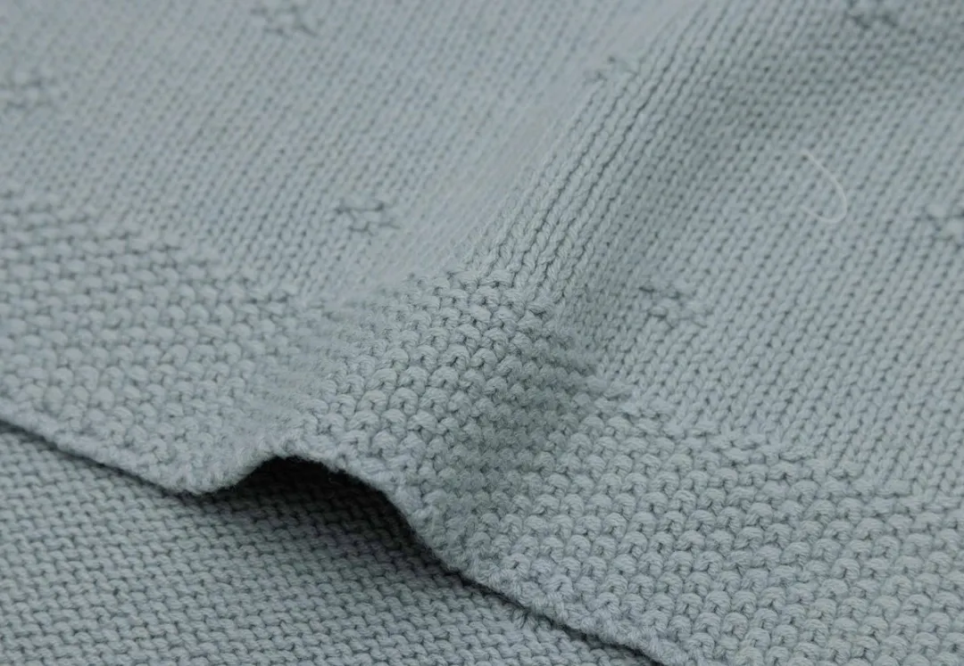 Jollein Deken Ledikant 100x150cm Cosy Knit Sea Green