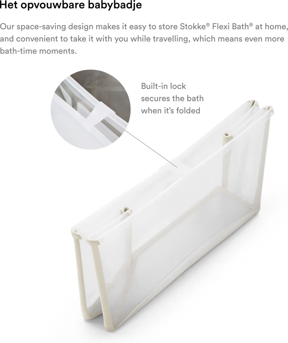 Stokke Flexi Bath Opvouwbaar Babybadje Sandy Beige