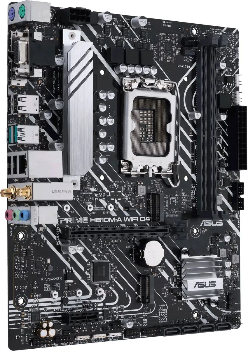 ASUS PRIME H610M-A WIFI D4 Moederbord - microATX