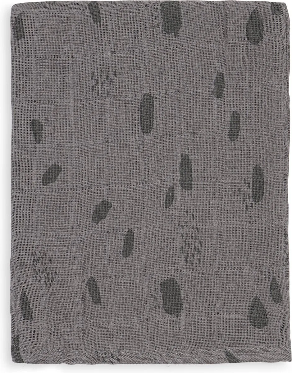 Jollein Hydrofiel Washandje Storm Grey - 3 Stuks