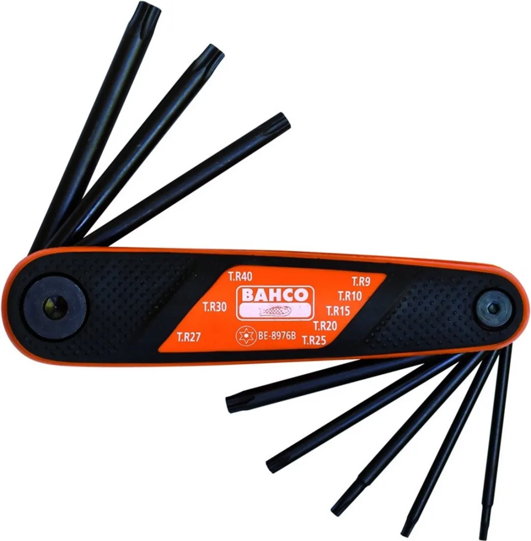 Bahco BE-8976B Haakse Torx Sleutels - 8 Stuks
