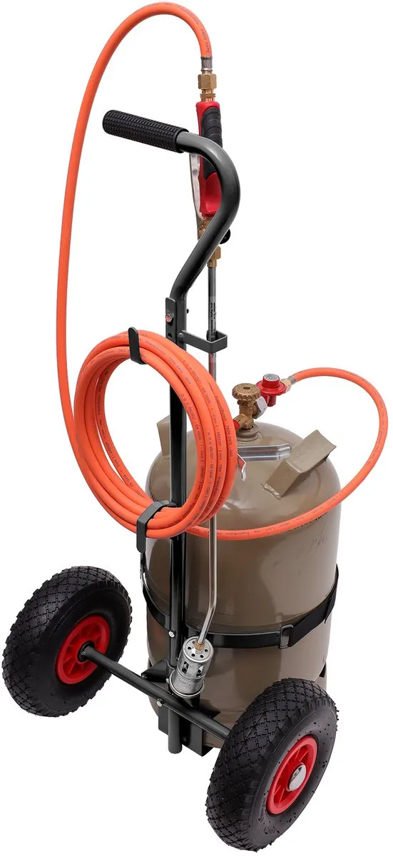 Rothenberger Gasflestrolley - 30kg - Zwart - afbeelding 2 van 5
