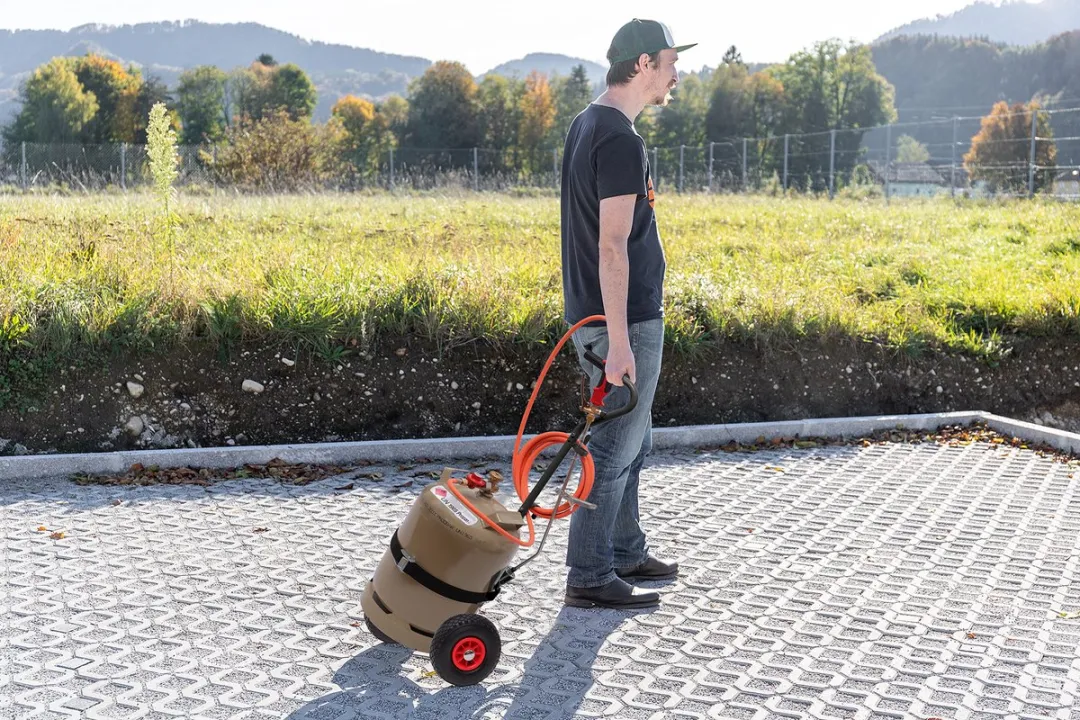 Rothenberger Gasflestrolley - 30kg - Zwart - afbeelding 4 van 5