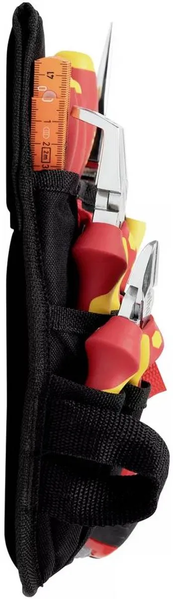 Wiha 44574 Gereedschapstas Electricien 18-delig - 250x280x80mm - Zwart/Rood