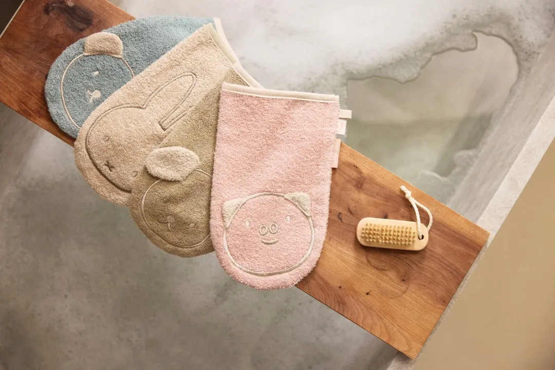 Jollein x Nijntje Baby Washand Miffy Katoen - 27x16cm - Nougat