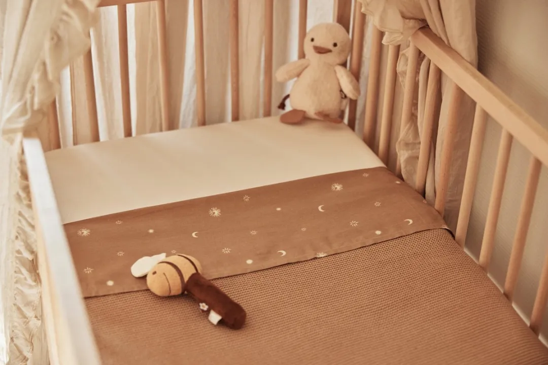 Jollein Baby Deken Ledikant 100x150cm Basic Knit - Biscuit