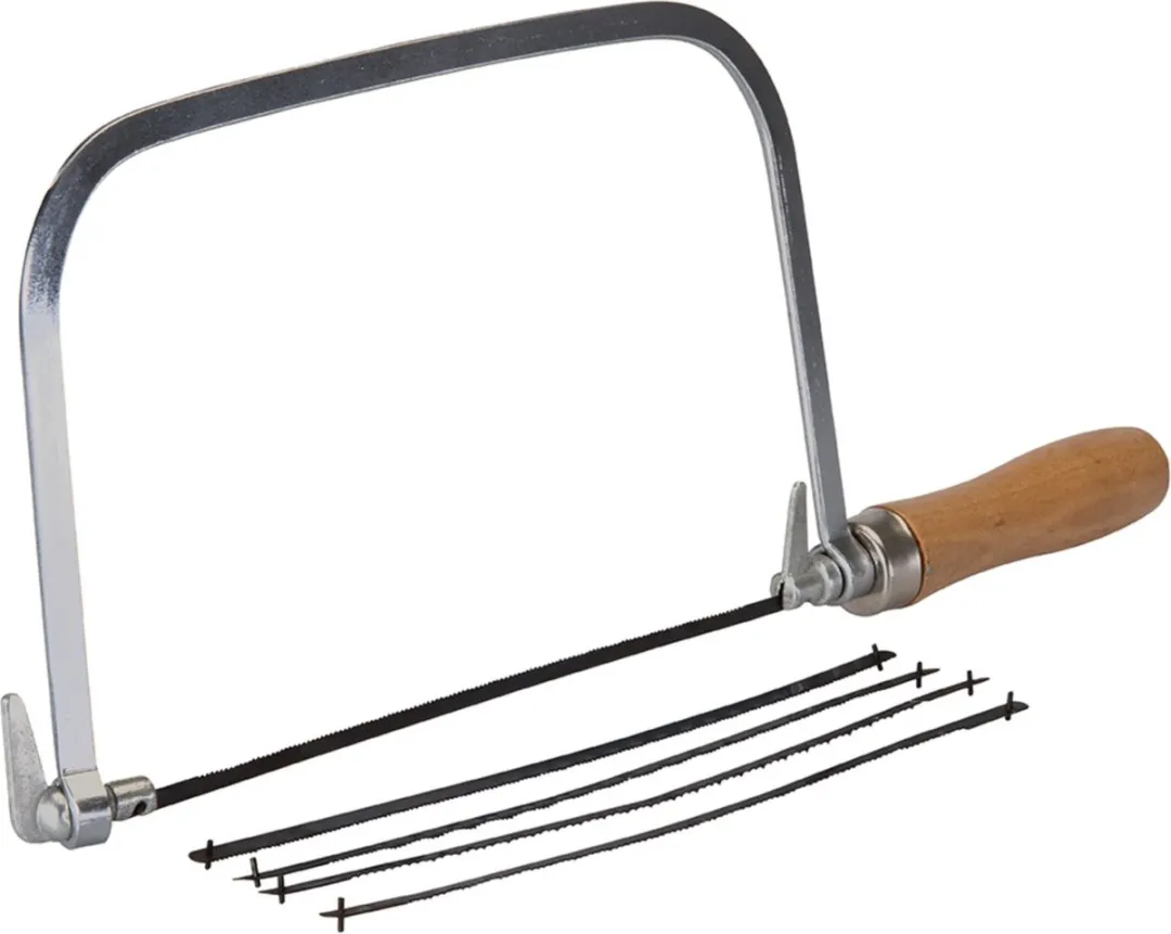 Silverline Figuurzaag - Verstelbare Bladhoek - Inclusief 5 Zaagbladen - 170 mm - Houten Handvat