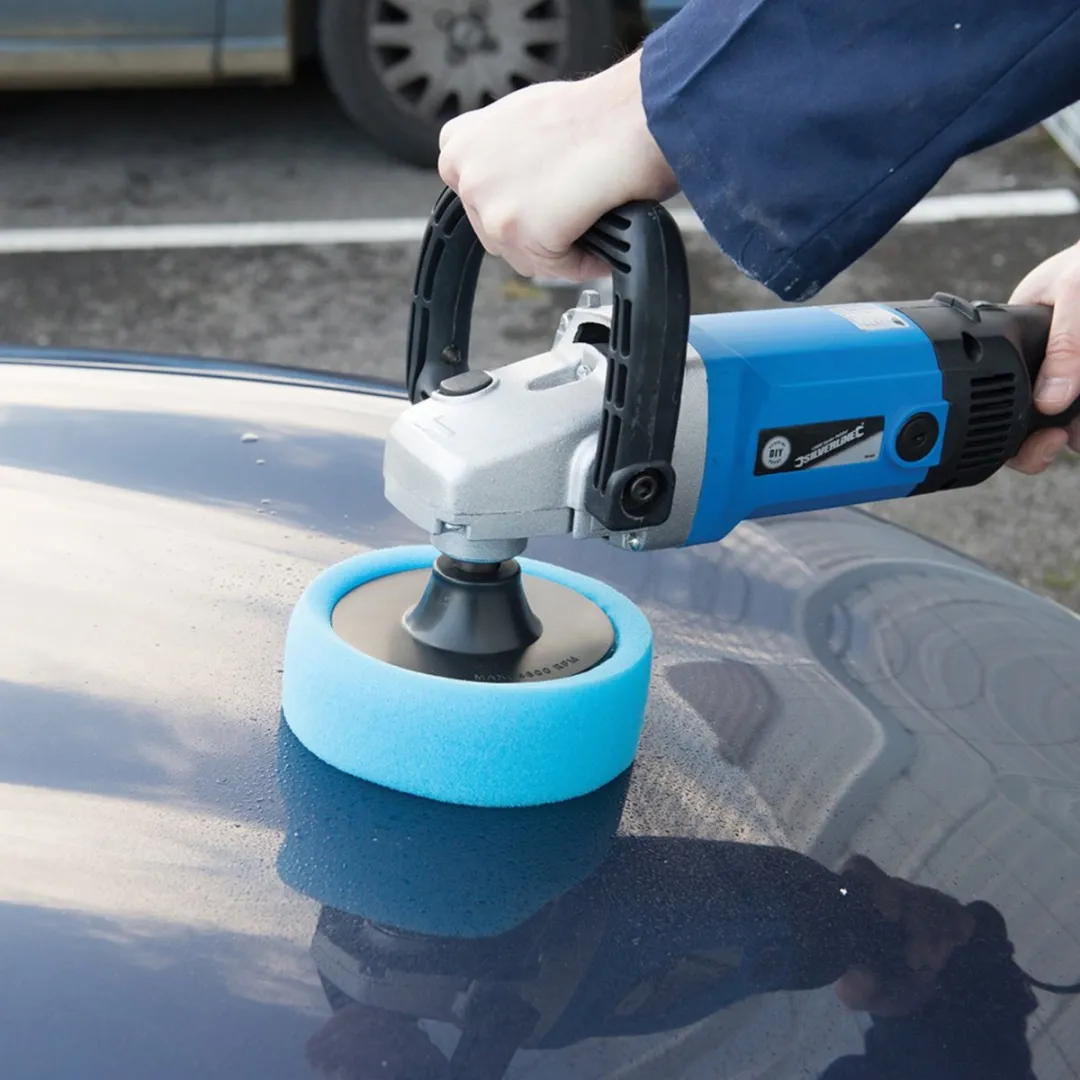 Silverline Schuim Polijstkop M14 - Ø150mm Medium Blauw