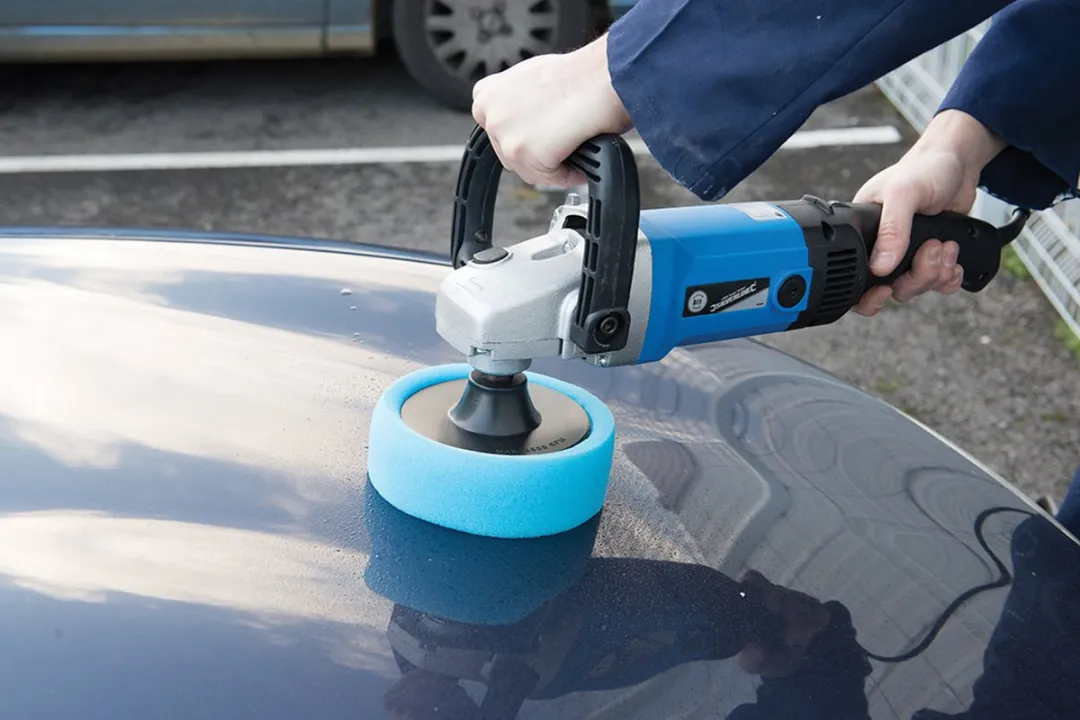 Silverline Schuim Polijstkop M14 - Ø150mm Medium Blauw
