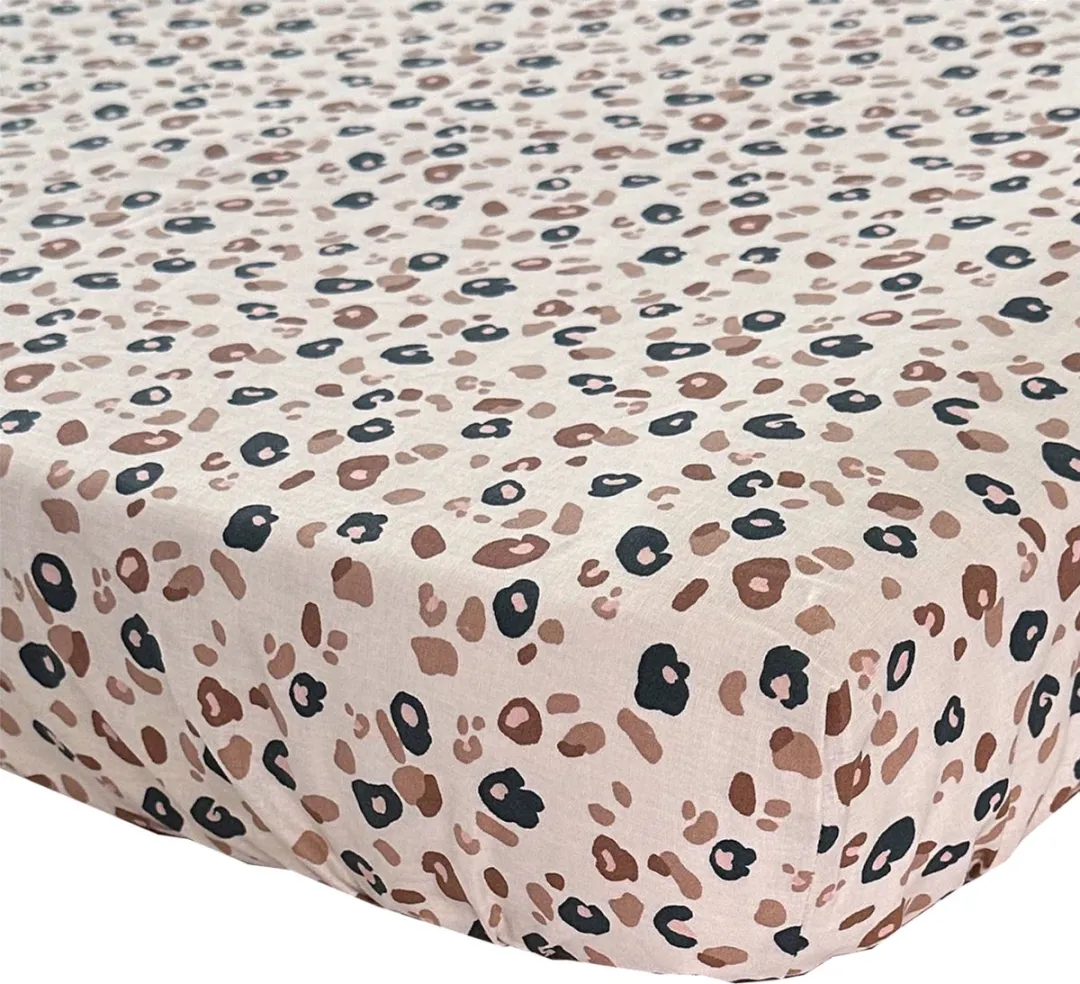 BINK Bedding Hoeslaken 60x120cm - Leopard