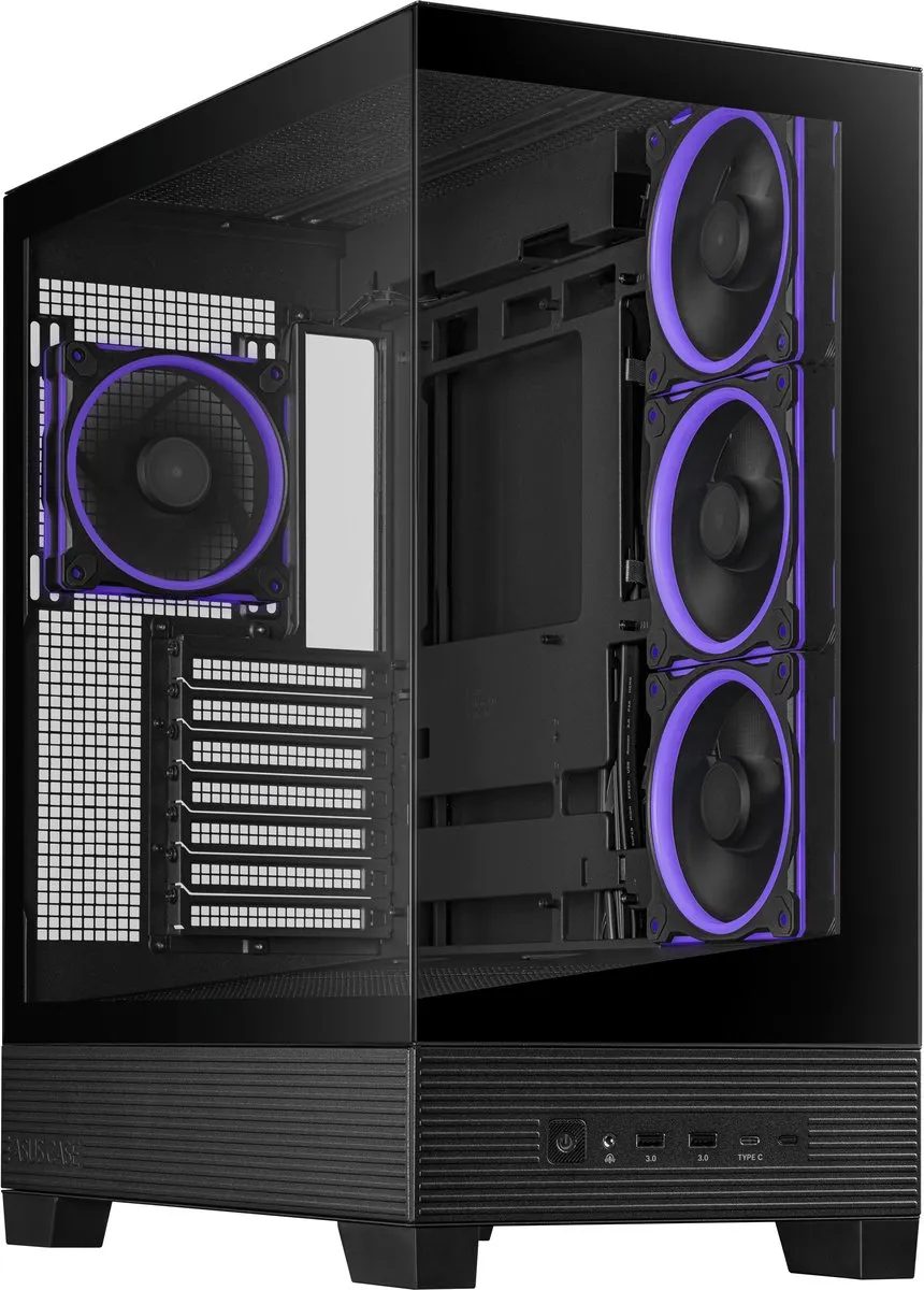 ASUS A31 Plus TG ARGB PC Behuizing - Medi Tower - Wit