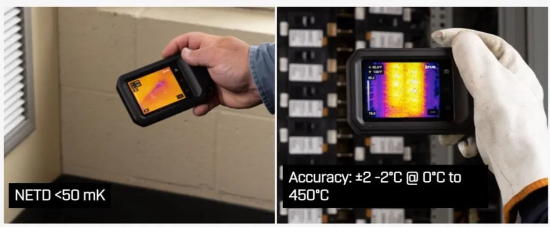 FLIR C8 Warmtebeeldcamera 320x240 - tot 450°C - Zwart