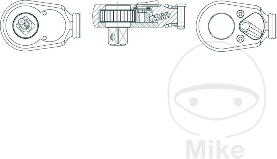 Hazet 916SP/6 Set Aandrijving 1/2" - 12.5mm - 1 Stuk