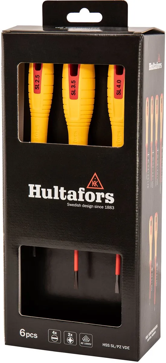 Hultafors HU444465 VDE Schroevendraaierset - 6-delig PZ/SL