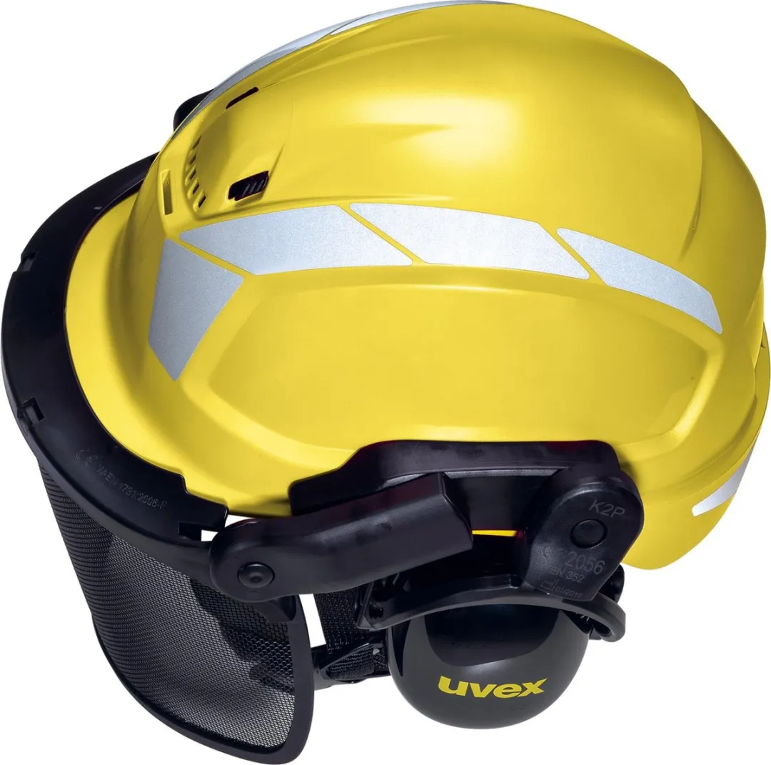 Uvex 9772/9774236 Boshelm - Geel