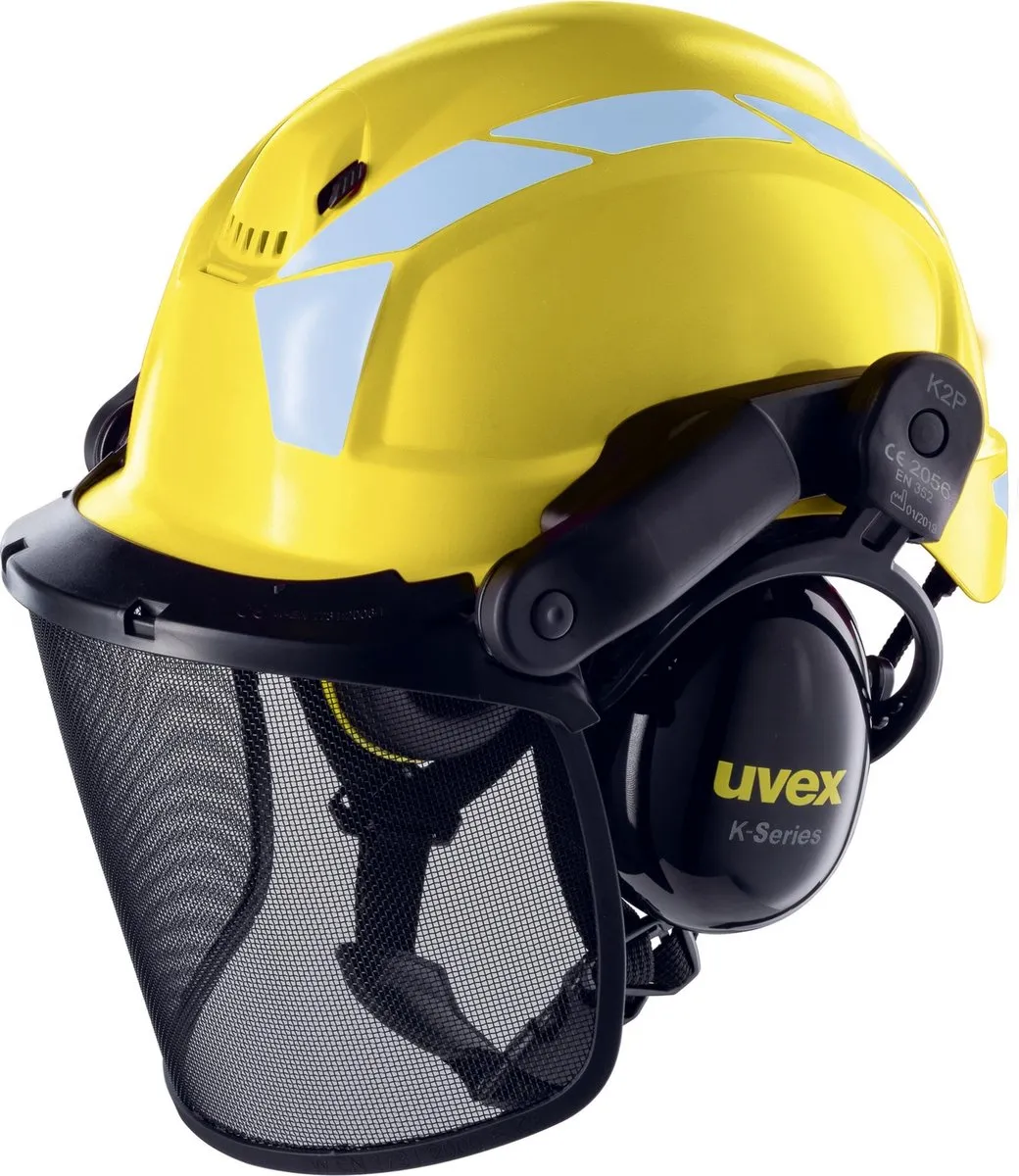 Uvex 9772/9774236 Boshelm - Geel