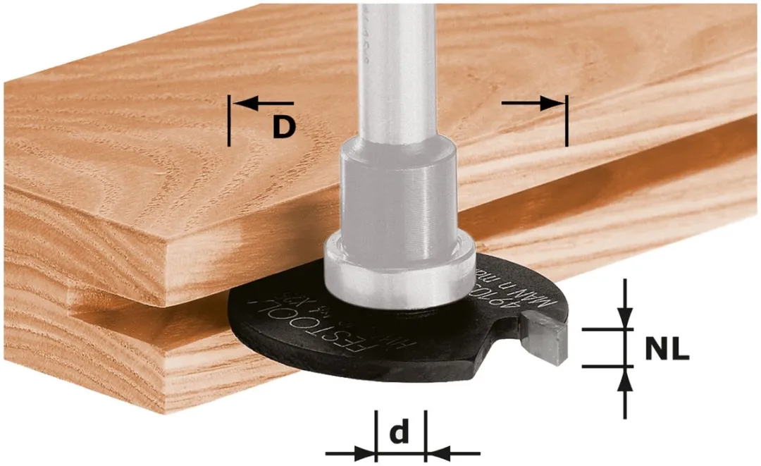 Festool HW D40x5 Schijfgroeffrees 491060
