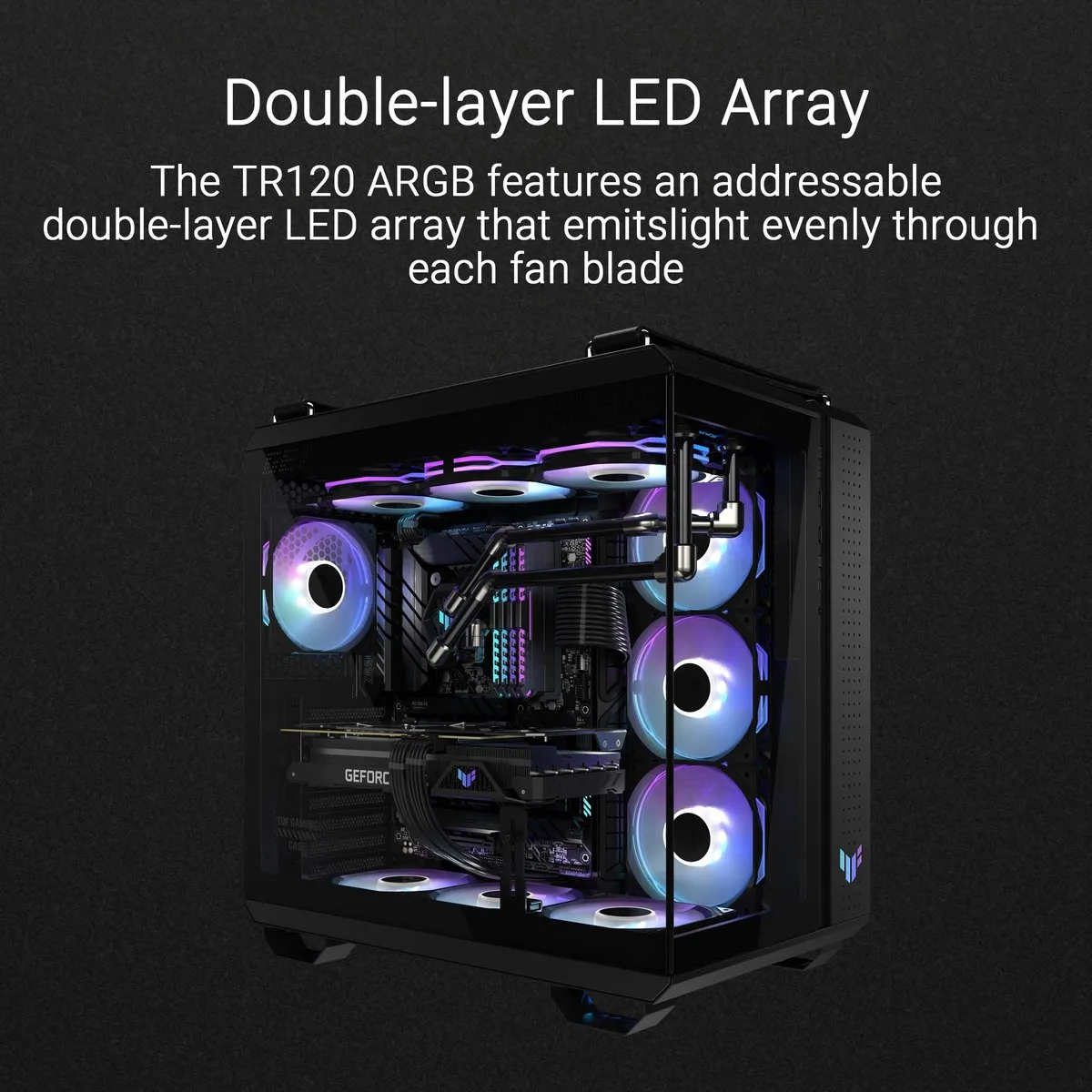 ASUS TUF Gaming TR120 ARGB Ventilator 12cm - Zwart