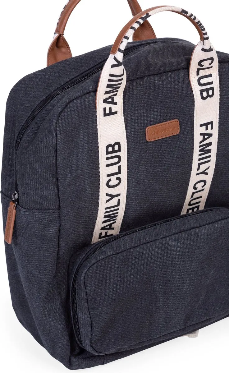 Childhome Family Club Rugzak - Verzorgingstas - Isothermisch - Inclusief Verschoningsmatje - Zwart