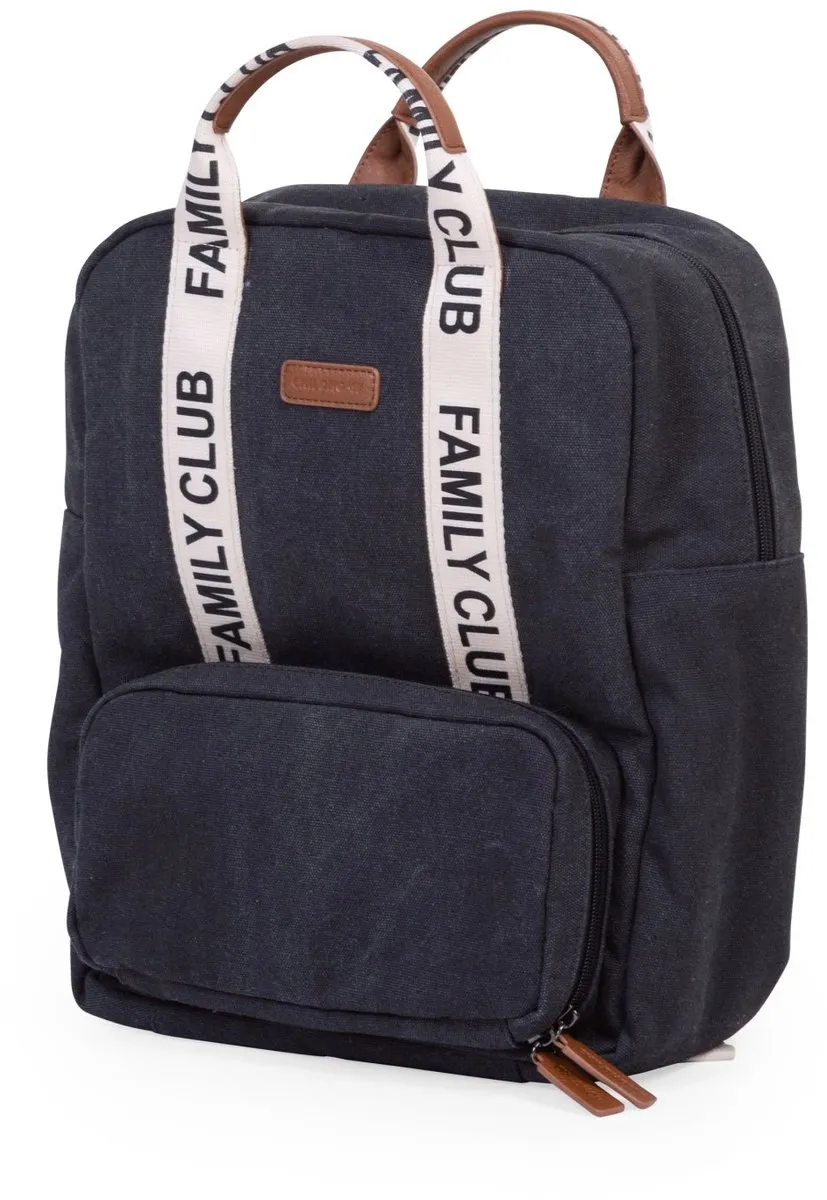 Childhome Family Club Rugzak - Verzorgingstas - Isothermisch - Inclusief Verschoningsmatje - Zwart